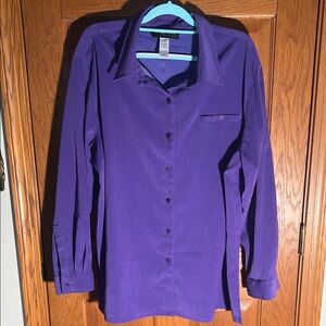 Purple Button-Up Shirt